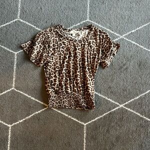 MICHAEL Michael Kors Leopard Print Top